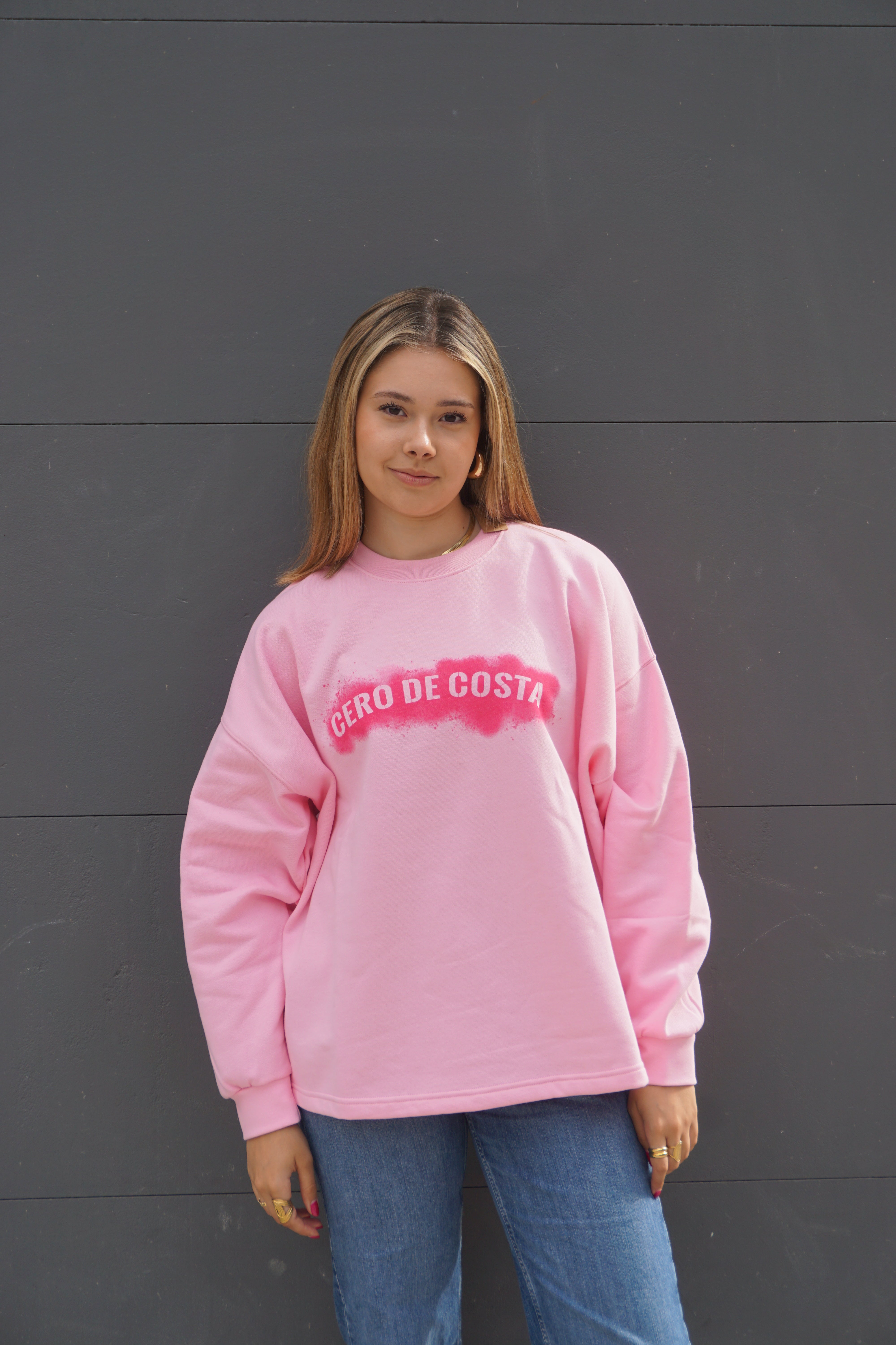 SUDADERA ROSA/NARANJA PLAYAS SURF SIN CENEFA